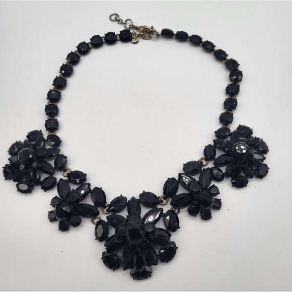 J.Crew Jewelry - J.Crew Cab Fan Statement Necklace Black Whimsigoth Classic